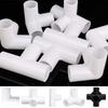 White Black Plastic Pipe Connector PVC Fitting 2/3/4/5 Way Elbow Connector for Building Furniture Greenhouse Shed Pipe Fittings