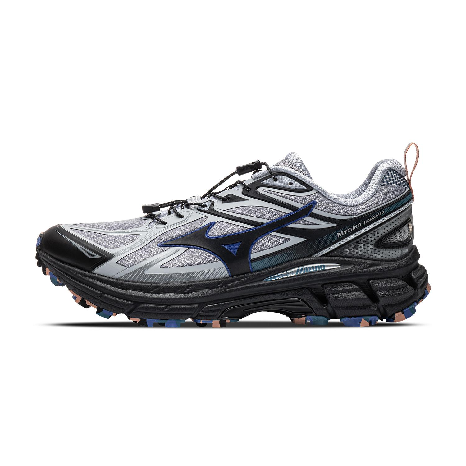 Chaussures de course Mizuno Halo Mix Unisexes Basses Direction du Vent Gris/Air 40