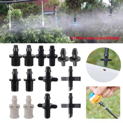 50/100/200Pcs Garden Hose Connectors 4/7mm Hose Single Barbed Straight Joints for Drip Irrigation System and PVC Pipe Fittings