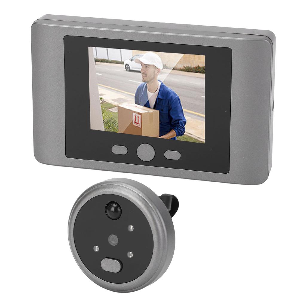 Peephole Camera 2.8in Color Display PIR Motion Detection Human Sensing Rechargeable Digital Door Cam