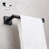 GERZWY Modern Black Towel Holder SUS304 Stainless Steel Towel Hanger Towel Ring for Bathroom Lavatory Wall Mount Contemporary Style IG1806-BK