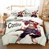 Mode 3D-Druck Summer Wars King Kazma Bettwäsche-Set Cartoon Anime dreiteiliges Set Erwachsene Kind Schlafzimmer Bettbezug-Sets Heimtextilien