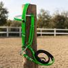 Adjustable Horse Bridle with Rein | NonSlip, Reins, for Stables 125MM Red