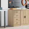 Garage Storage Cabinet Sonoma Oak 40X51X85 Cm