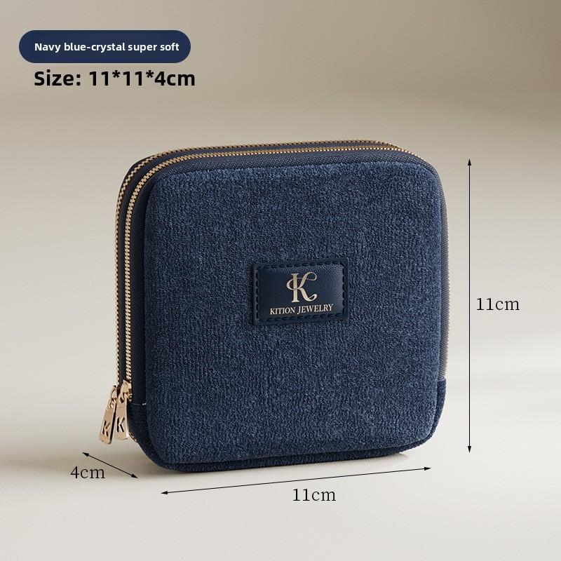 Modern Minimalist Jewelry Organizer Bag With Multiple Layers For Travel Storage And Gift Use
