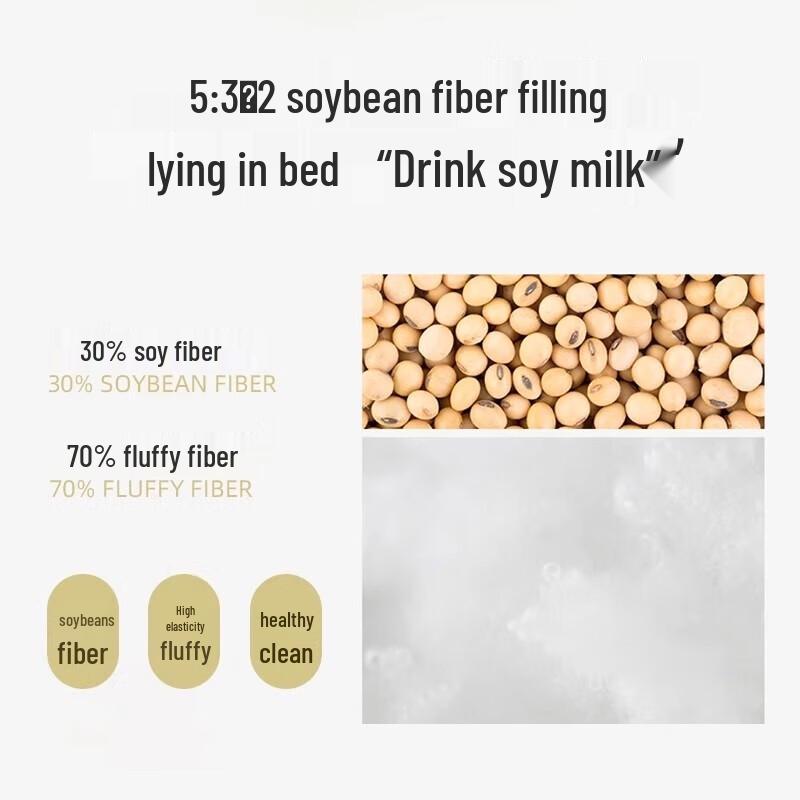 Mengjie Home Textiles 30% Soybean Fiber Antibacterial All-Season Quilt