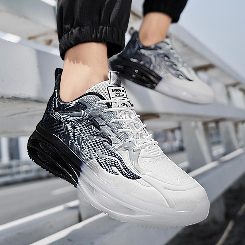 High Quality Men's Casual Sneakers Outdoor Breathable Running Shoes Cushioning Non-slip Sport Shoes Athletic Training Footwear