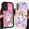 Phone Case for Samsung Galaxy A17 A16 A15 A14 A13 Pink Unicorn Rainbow A56 A36 A26 A55 A35 A25 A54 A34 A24 A53 A33 A23 A07 A06