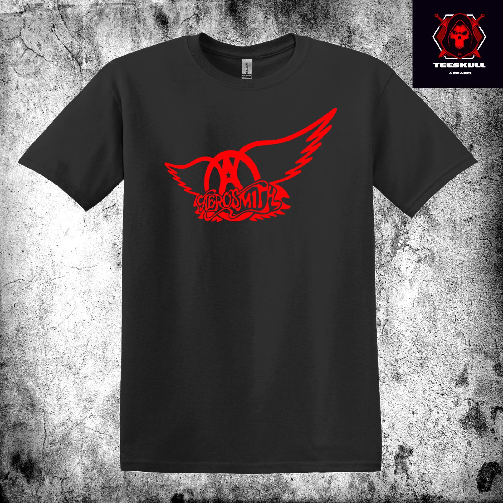 

26 Aerosmith Classic 80s Rock Band Unisex Heavy Cotton Logo T-SHIRT S-3XL Unisex T-Shirt XL