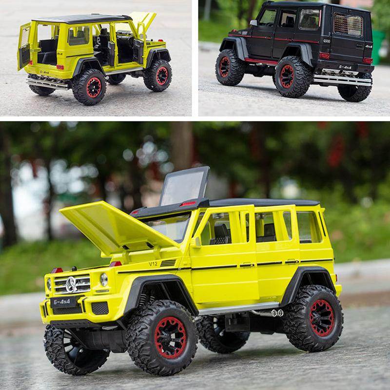 Model auta Benz G500 v měřítku 1/24, stahovací autíčko se zvukem a světlem pro děti Batole Kluci Dívčí Dárková kolekce