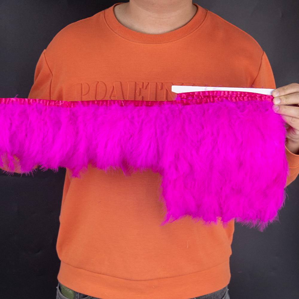 2 5 10 Meter Color Turkey Marabou Feathers Trim 4-6Inch Plumes Fringe For Sewing Crafts Wedding Party Dress Decoration
