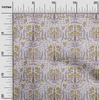 oneOone Cotton Flex Dark Olive Green Fabric Asian Suzani Floral Sewing Material Print Fabric By The Yard 40 Inch