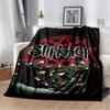 Coperta stampata con copertina dell'album Slipknot, Rap-Metal, Heavy Metal, Morbida e Calda in Flanella, per Divano, Letto, Ufficio Portatile, Regalo