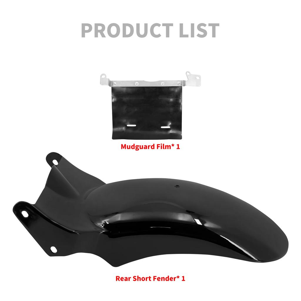Motorcycle Rear Short Fender Mudguard Cover Without Light For Harley Softail Breakout FXBR Fat Boy FXDR 2018 2019 2020 2021-UP