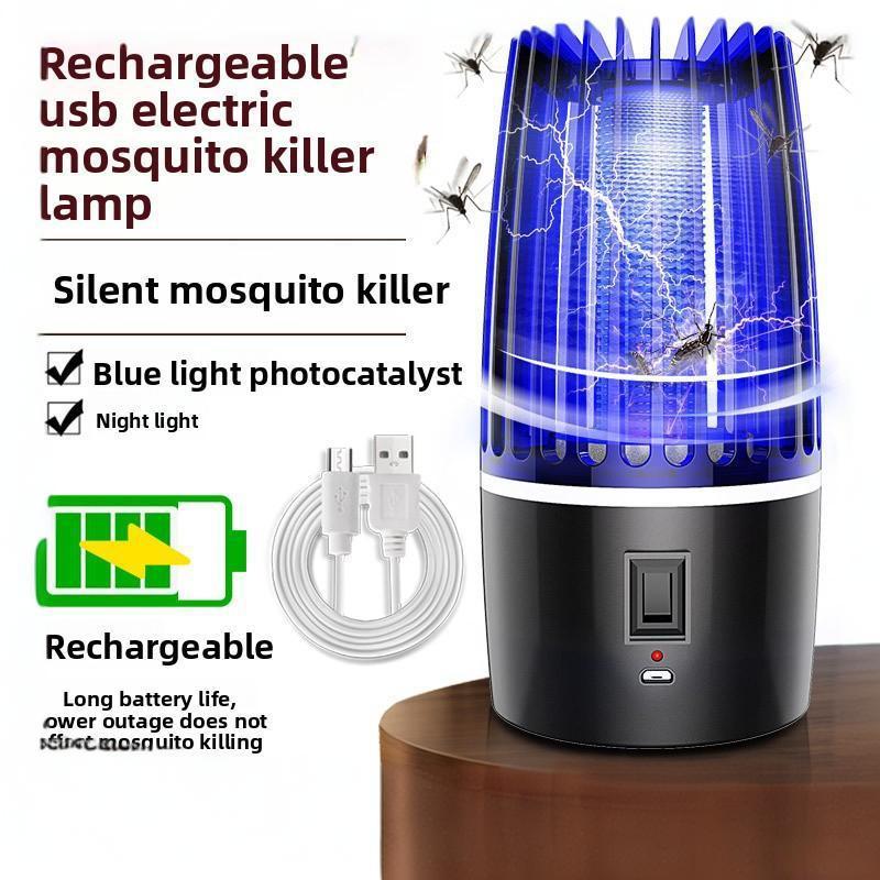 Electric Mosquito Killer Lamp With Usb Rechargeable And Night Light For Indoor Outdoor Use