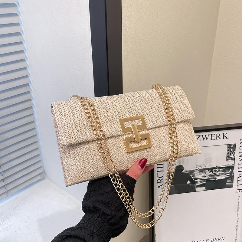 

Bags Women s clutch bags Casual woven bags 2025 spring and summer new European and American style straw woven bags Women s bags