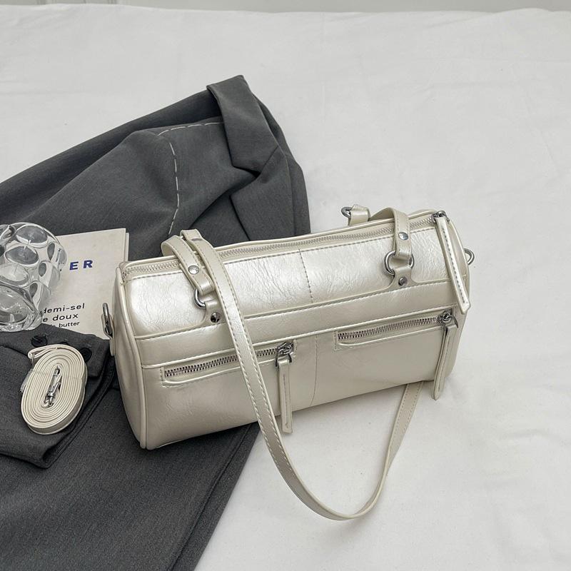 Retro One-shoulder Armpit Bag for Women Casual Backpack Large Capacity Shopping Travel Bags Monochromatic Fashion New