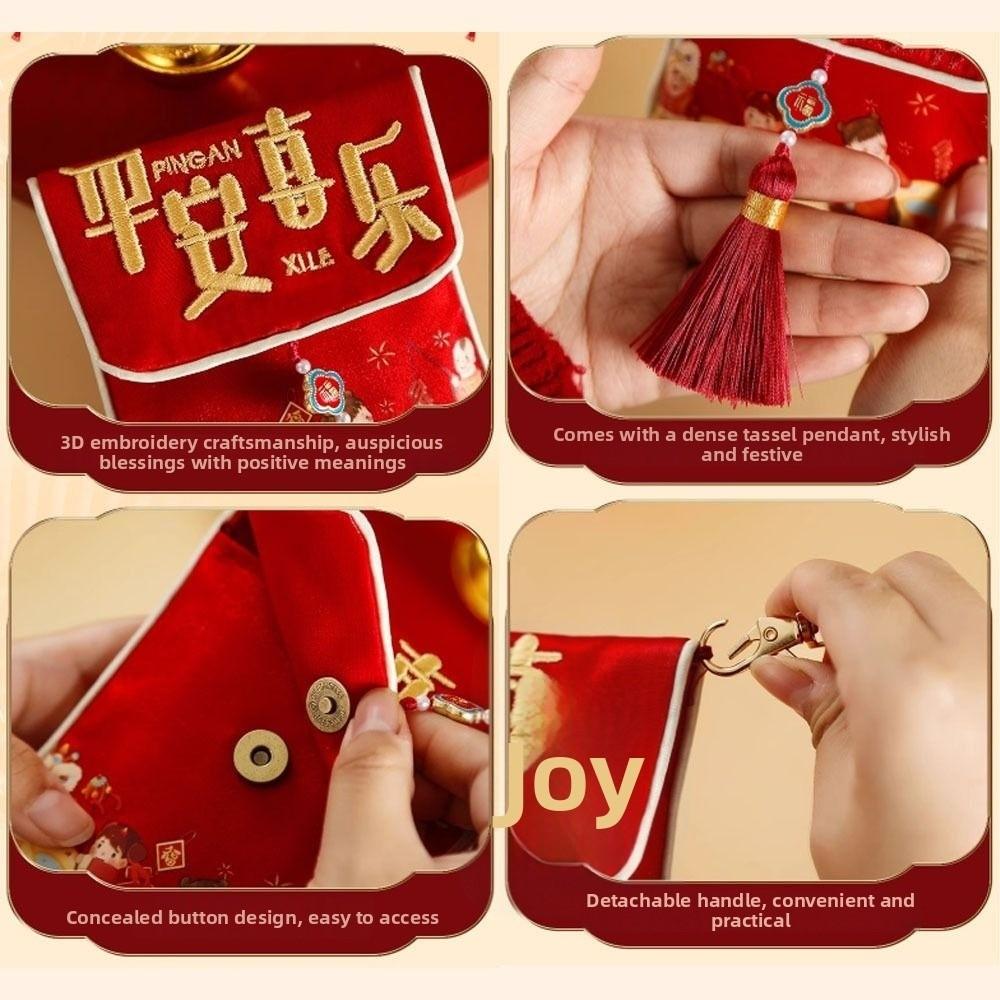 New Traditional New Year New Year Pocket Bag Good Lucky Blessing Cloth Lucky Money Bag Gift Bags Spring Festival