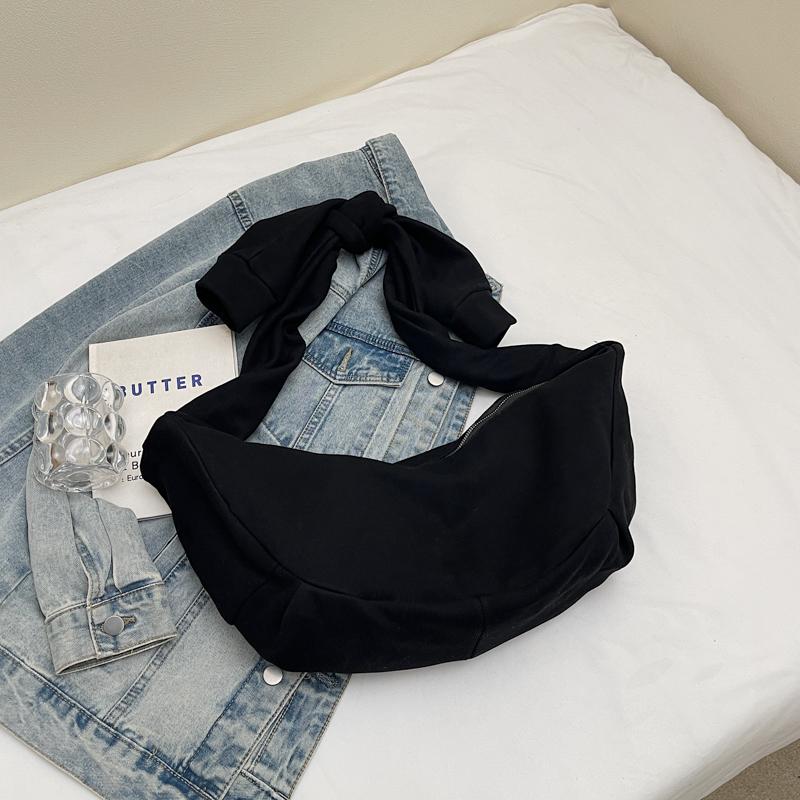 Crossbody-veske Dame Stor Kapasitet Skulderveske Lett Ensfarget Tote-veske