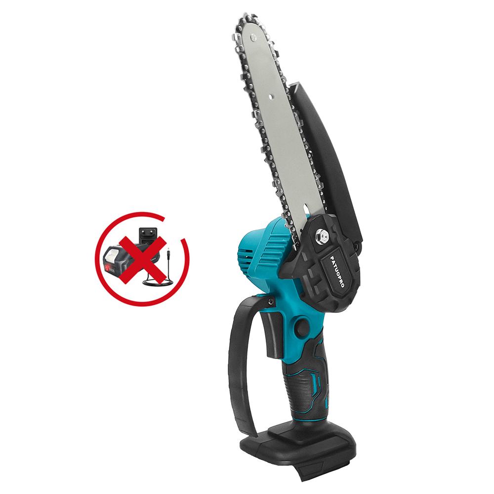 

6-дюймовая электрическая цепная пила, аккумуляторная цепная пила, портативный резак для веток деревьев, деревообрабатывающий садовый инструмент для аккумулятора Makita 18 В EU