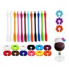Reusable Silicone Glass Markers Set Perfect for Wine Glasses and Cocktails Color Suitable for Parties and Event