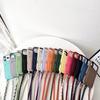 Crossbody Detachable Lanyard Shoulder Strap Cards Solt Phone Case for iPhone 17 Pro Max 16 Plus 15 14 13 12 Soft Silicone Cover