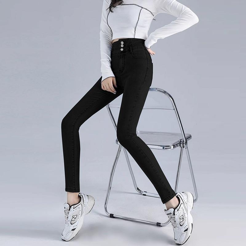 High-waisted Design Slim Pants with Hip Lift