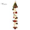 Snowflake Xmas Mantel Accents Glowing Christmas Door Hanger, Crochet Spiral Ornament with LED Lights, Snowman Santa Reindeer Decorative Winter