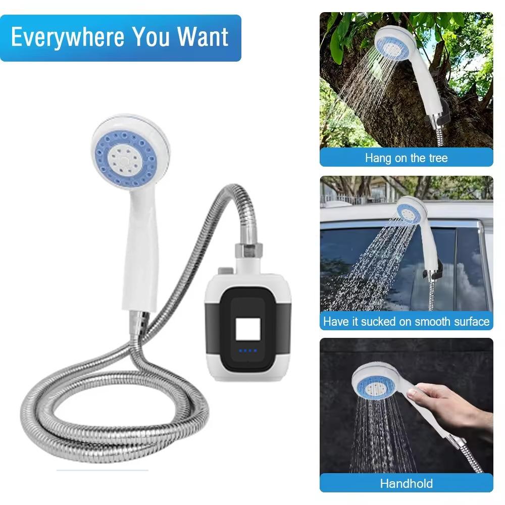 USB Charging Shower Head Outdoor Bathing Artifact Household Electric Shower