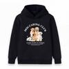 Kids Boys Girls Pullover Hoodie, Cute Dog Caring Club Pattern Sweatshirt, Every Puppy Is Unique Printed Casual Warm Hooded Top for Daily Wear