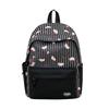 Schoolbag female Japanese ins fresh and sweet striped backpack junior high school students lightweight large capacity backpack high value
