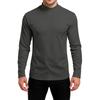 Men's Slim-Fit Casual  Neck Knit Long Sleeve Base Layer Top