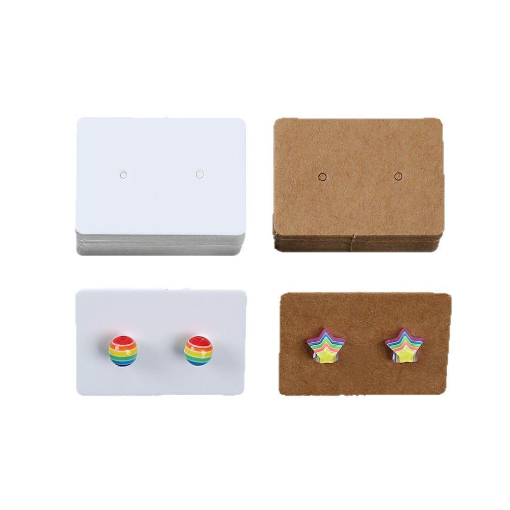 Blank Kraft Paper Earring Display Cards for Jewelry Packaging