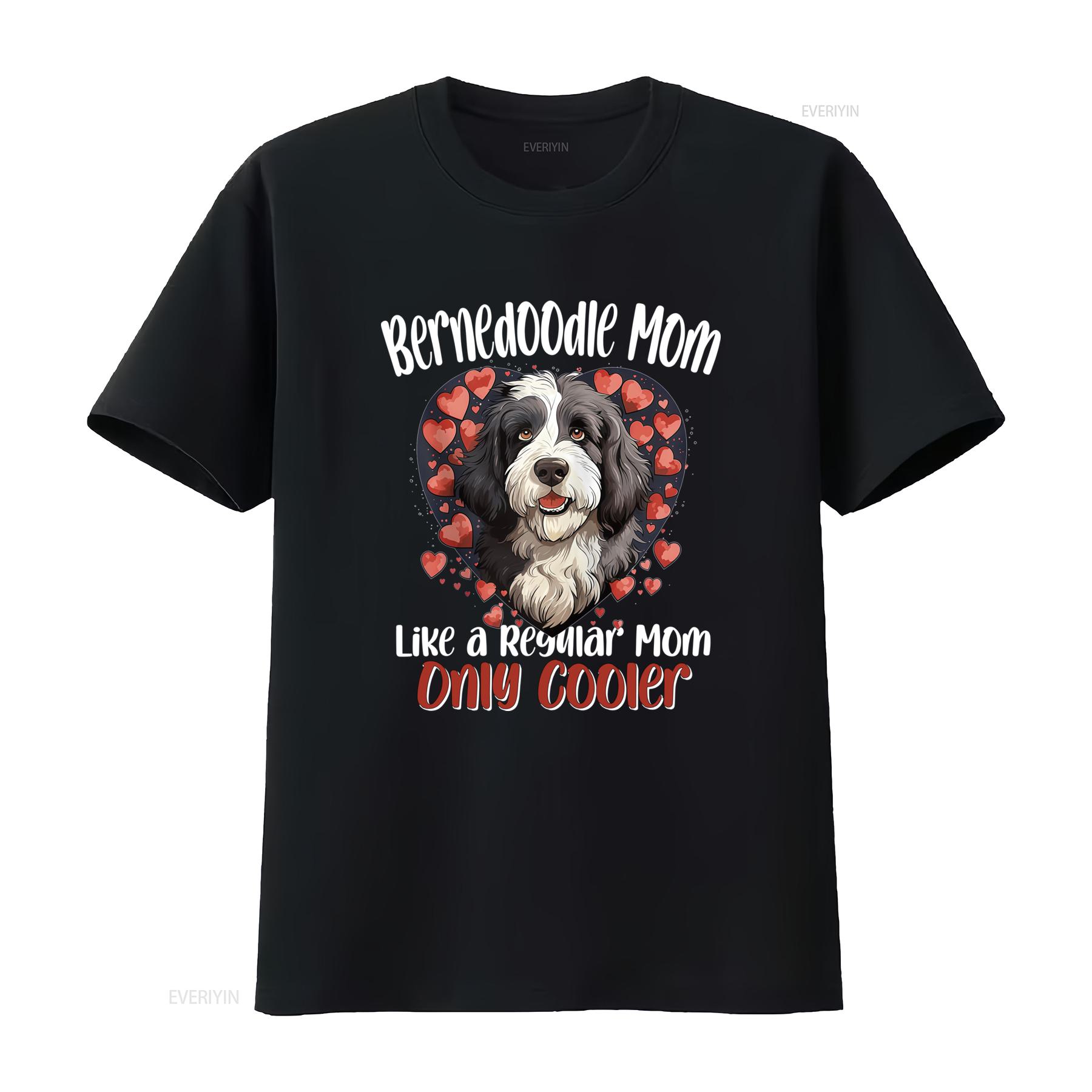 

Bernedoodle Mom Like a Regular Only Cooler Dog Breed Pet T Shirt vintage Washed Breathable Slightly fashion Casual Comfortable 4XL