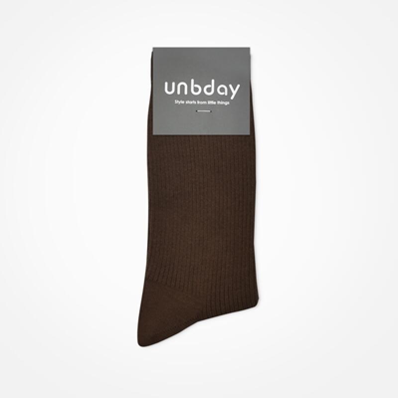 Men s 2-1 Golf Socks - Chocolate Brown Off-White
