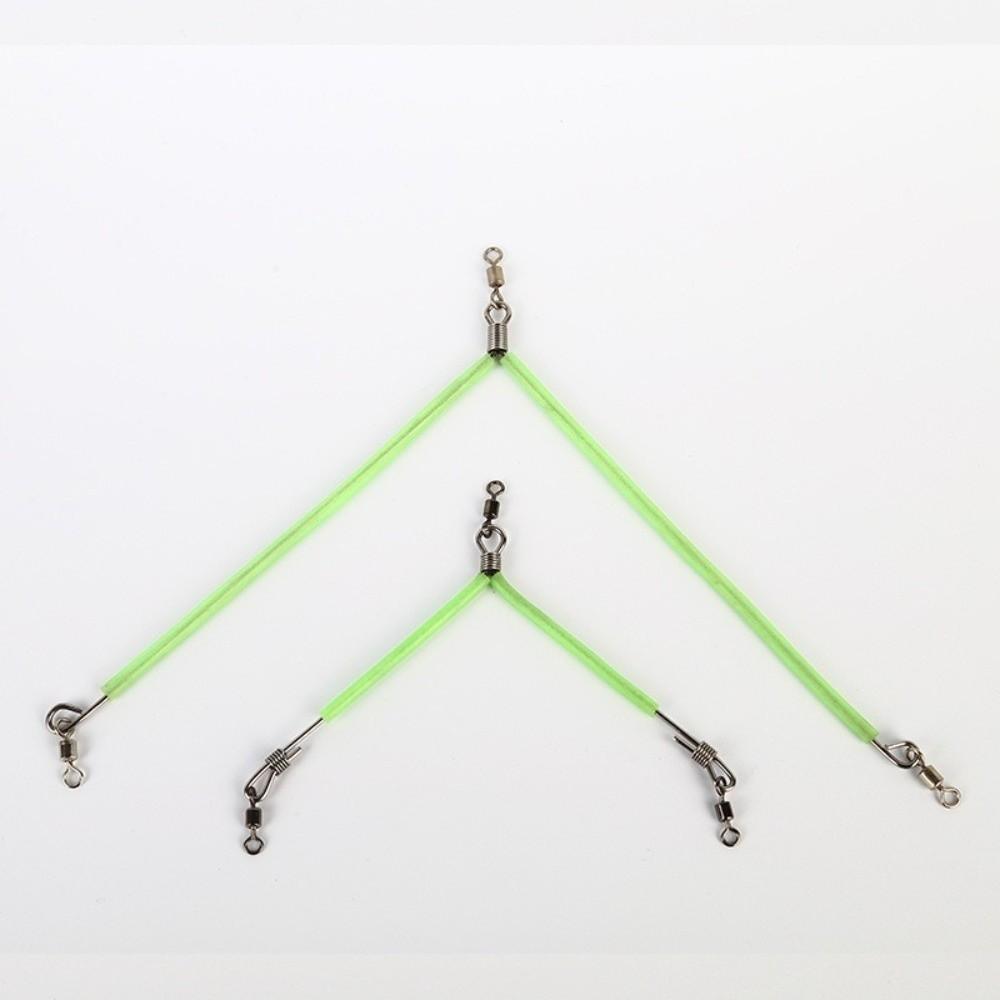 Luminous Tube Fishing Leaders Stainless Steel Anti Bite Wire Leaders Fishing Connector For Fishing