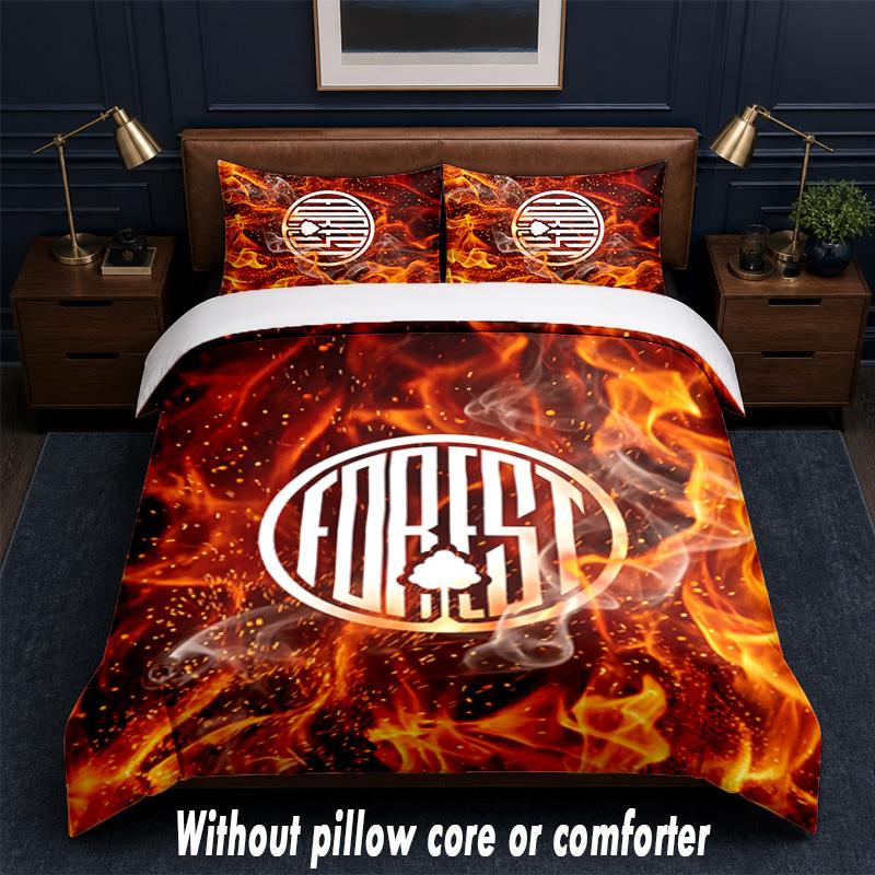 Nottingham Forest Football Design Bed Bedding Set 1 Duvet Cover + 2 Pillowcases Soft Breathable Household Bed Linens