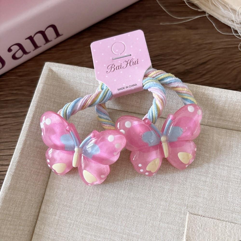 10Pcs Cute Elastic Rubber Band Sweet Hair Rope Luxury Princess Headwear Hair Accessories
