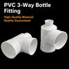 Durable Bottle Shaped Three Way Joint PVC Drain Accessory Standard Pipe Adapter Wearproof Y Shape Garden Water Pipe Connector