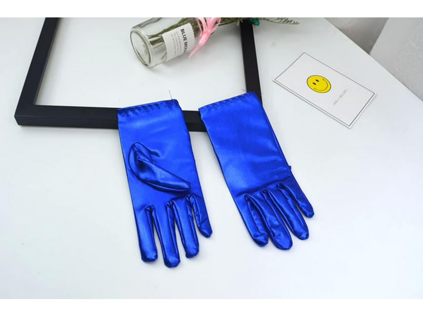 Adult Women's Summer Performance Gloves - Gold Fluorescent Thin Spandex Gloves for Dance, Stage, or Parties.