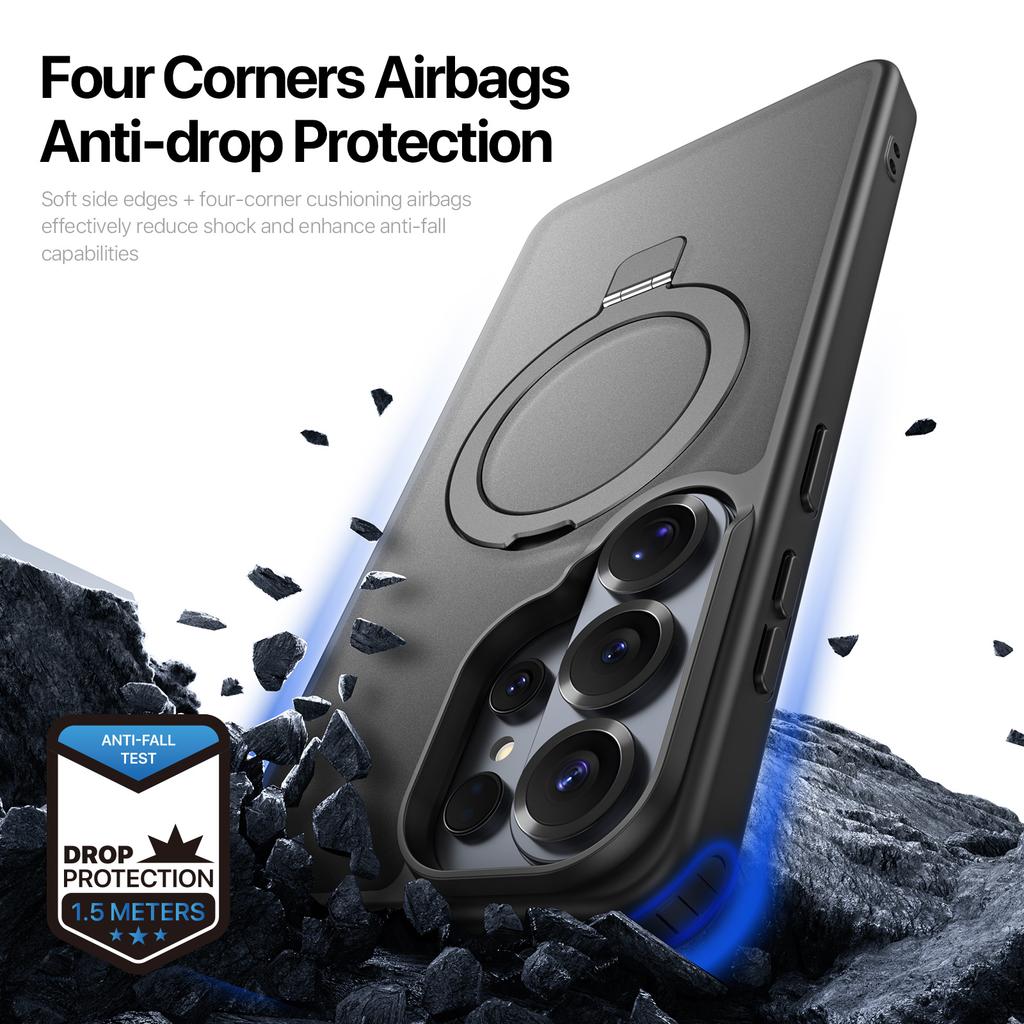 For Samsung Galaxy S26 Ultra Magnetic Case DUX DUCIS Yind Series Kickstand PC TPU Matte Phone Cover