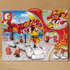 Chinese New Year Dragon & Lion Dance Building Blocks - Educational Toy for Kids