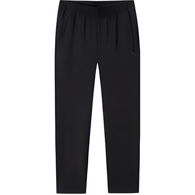 Comfortable Versatile Slim Fit Knitted Sports Pants Men Bottoms Basic-Black 152517307S-3