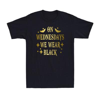 On Wednesdays We Wear Black  Dark Humor Gothic Aesthetic Vintage Unisexs TShirt