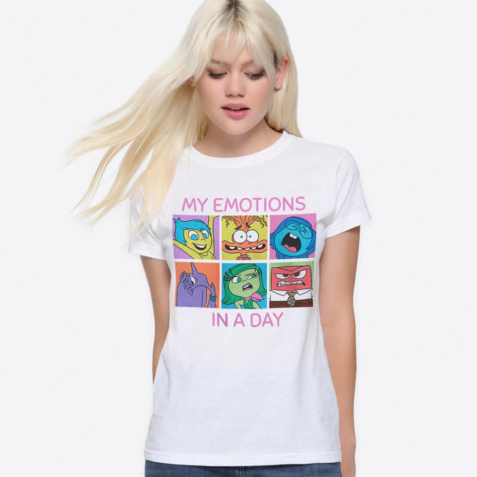 Inside Out My Emotions In a Day T-Shirt, Men s and Women s Sizes (NSD-993549) 2XL