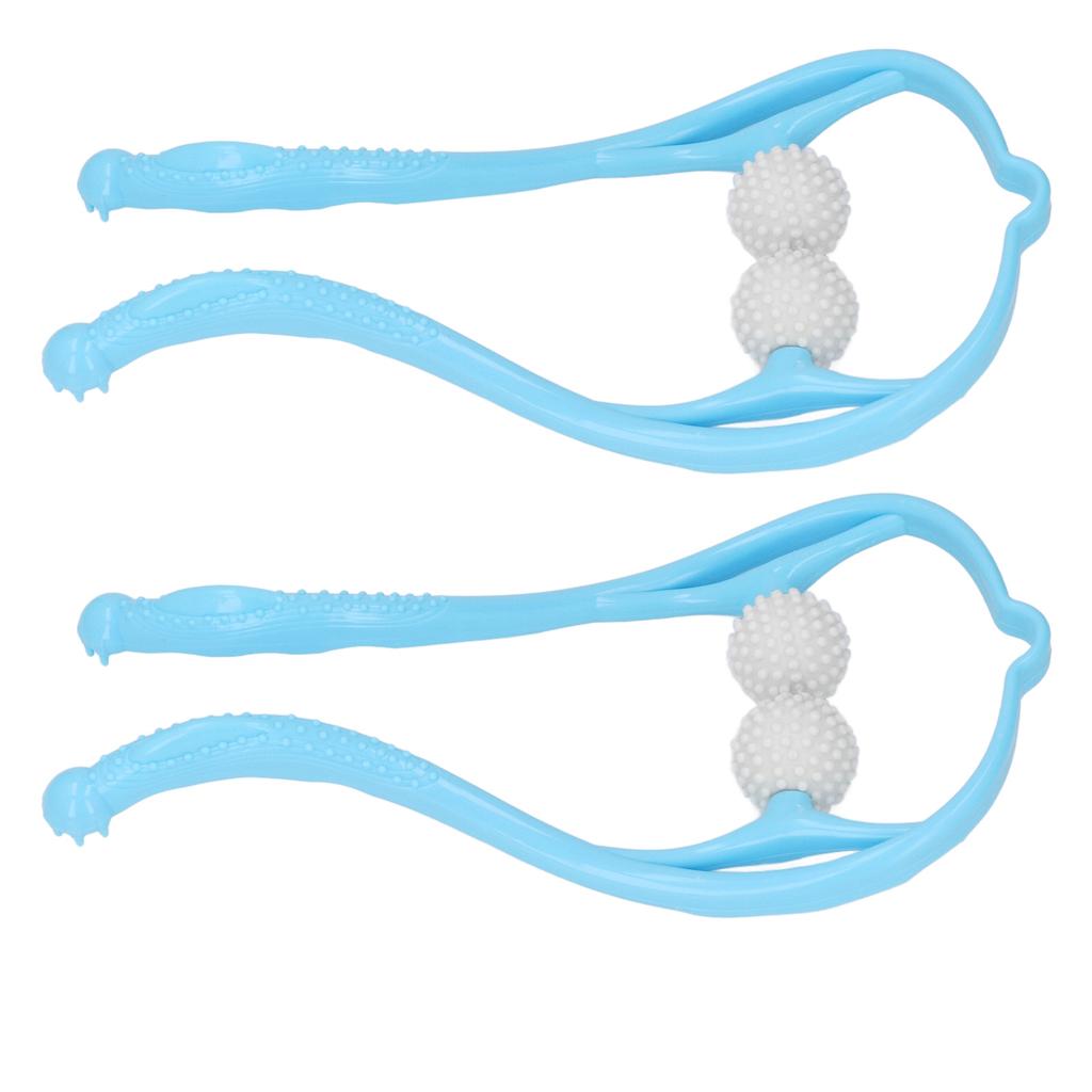 2pcs Neck Massager Dual Trigger Point Ergonomic Handheld Massager for Neck Shoulder