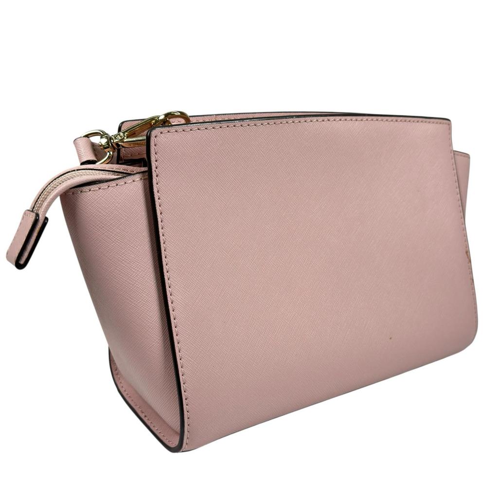 Michael Kors Selma Medium Messenger 35H8GLMM6L Shoulder Bag Light Pink Women Used