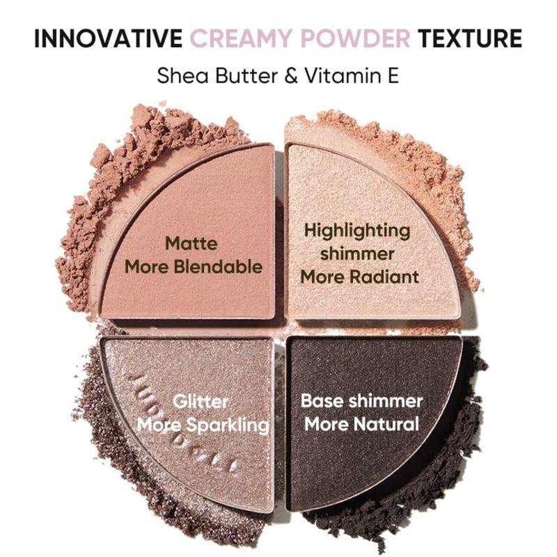 Judydoll - Glazed 4-Shade Eyeshadow Palette - 3 Colors