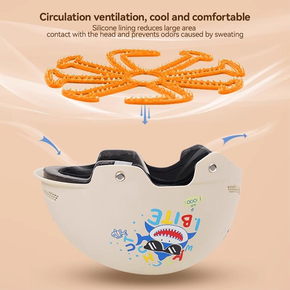 Căptușeală din silicon pentru căptușeală pentru cască de motocicletă Tampă anti-deformare pentru căști Ventilați căptușeală de ventilație pentru căști de ciclism respirabilă