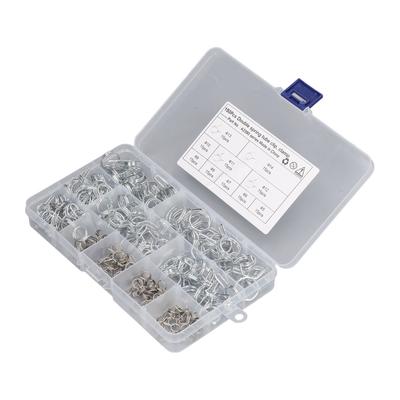 150Pcs Double Wire Spring Tube Clip High Hardness Corrosion Resistance Hose Clamp for Farm